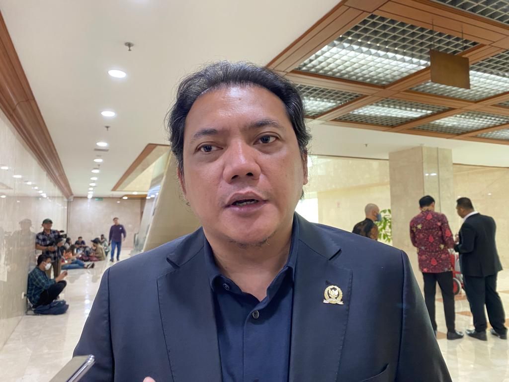 Anggota Komisi III DPR dari Fraksi  Partai Nasdem, Taufik Basari, ditemui di Kompleks Parlemen, Jakarta, Senin (5/6/2023).