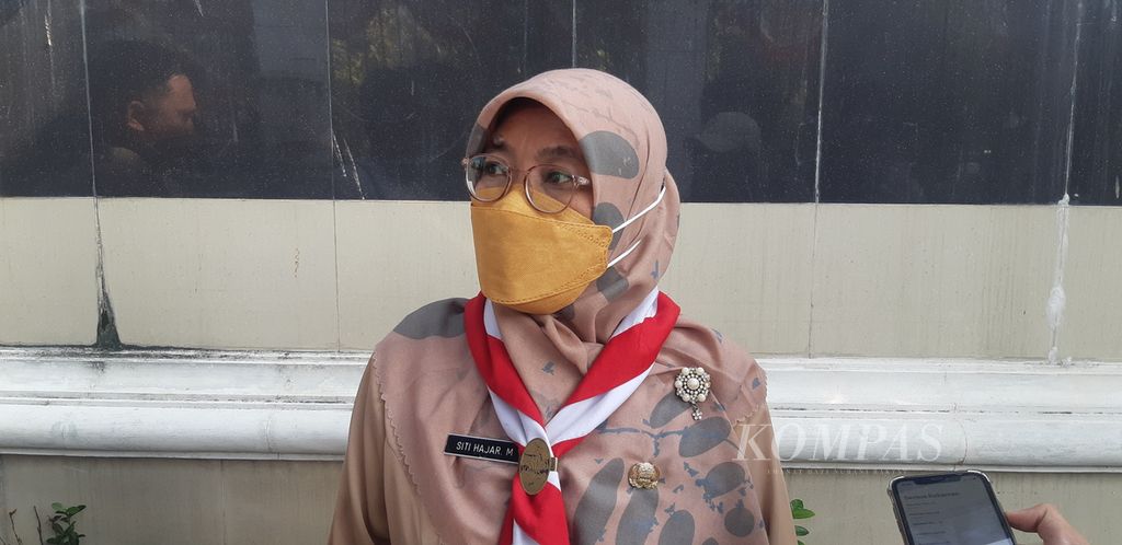  Siti Hajar, Wakil Kepala SMKN 1 Jakarta Pusat, Rabu (24/8/2022).