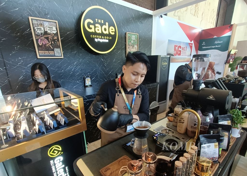 The Gade Coffee &amp; Gold, kedai kopi dan emas milik PT Pegadaian (Persero), turut meramaikan Forum Indonesia Afrika (IAF) Ke-2 dan Forum Tingkat TInggi Kemitraan Multipihak (HLF MSP) yang digelar di Nusa Dua, Badung, Bali, pada 1-3 September 2024.