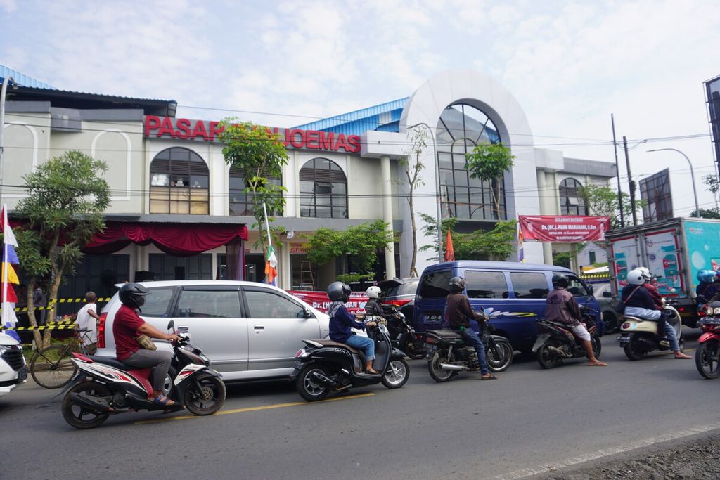 Pasar Banjoemas di Kabupaten Banyumas, Jawa Tengah, Rabu (6/7/2022). 