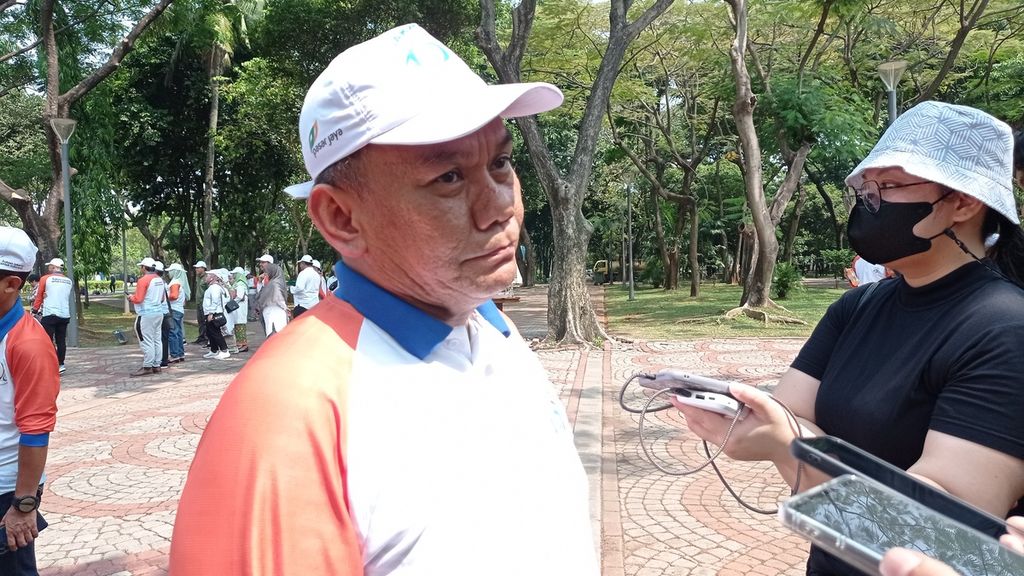 Direktur Utama PT Jakarta Propertindo (Perseroda) Iwan Takwin ditemui Minggu (21/5/2023) di kawasan Monumen Nasional, Jakarta.