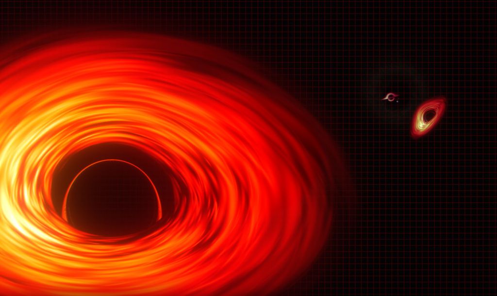 Setiap lubang hitam memiliki kekuatan gravitasi berbeda, bergantung dari besarnya materi yang dimiliki. Lubang hitam supermasif (kiri) yang memiliki massa hingga miliaran kali massa Matahari dan biasanya ada di pusat galaksi memiliki gaya tarik yang dahsyat yang mampu membelokkan ruang dan waktu, memulurkan materi, hingga memperlambat waktu.