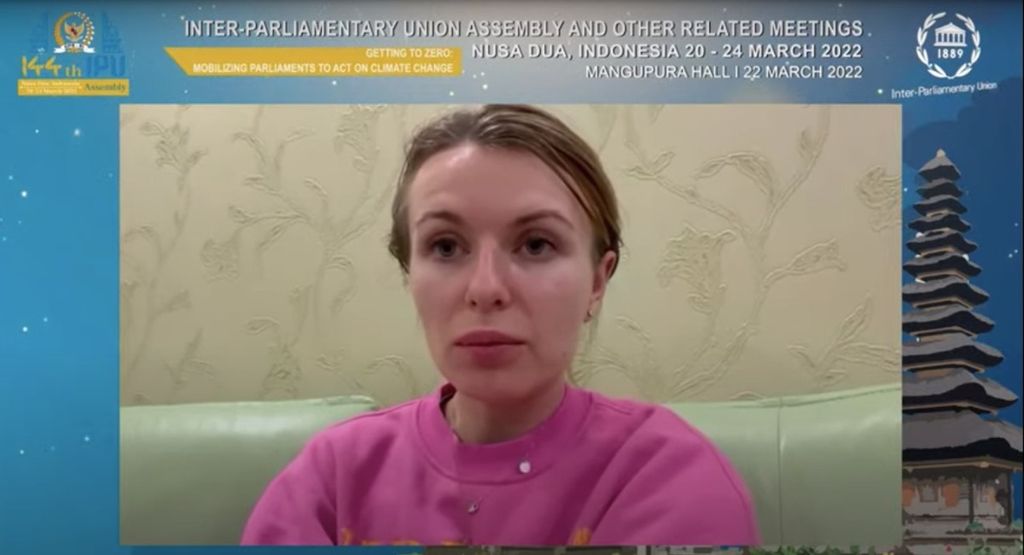 Anggota Parlemen Ukraina Lesia Vasylenko.
