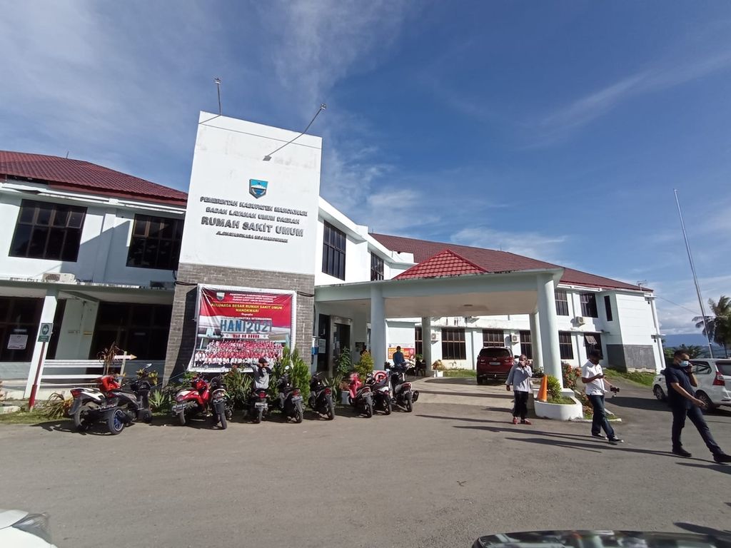 Tampak suasana di Rumah Sakit Umum Daerah Manokwari, Papua Barat, pada Rabu (28/7/2021). 