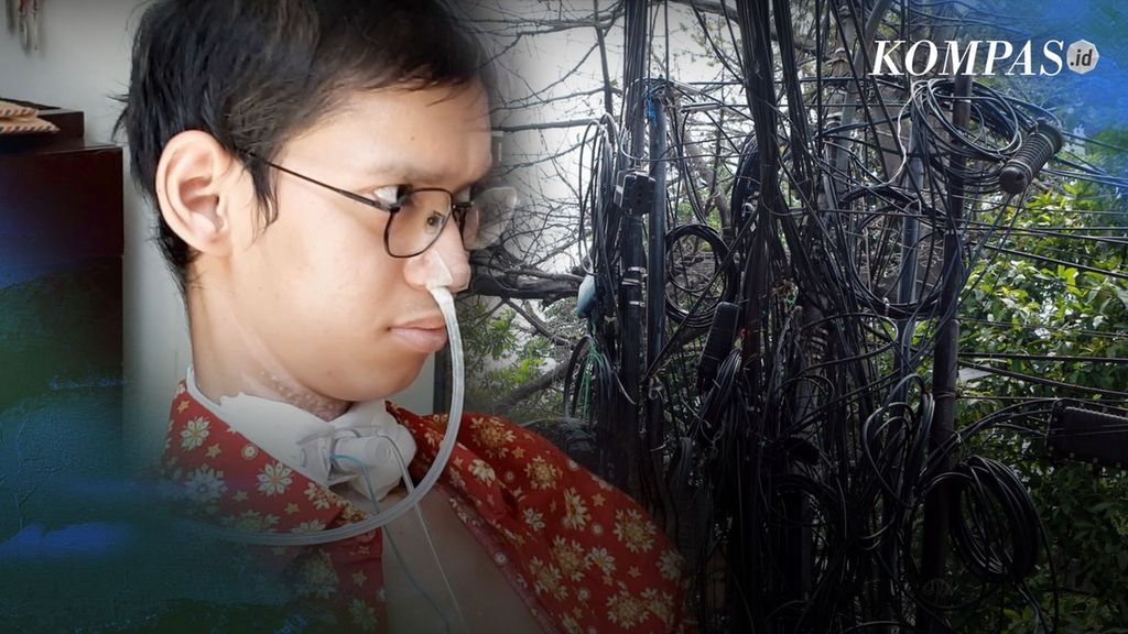 Sultan Rif’at Alfatih (20), korban terjerat kabel optik yang melintang dan menjuntai di Jalan Antasari Raya, Cilandak, Jakarta Selatan, awal Januari 2023. 