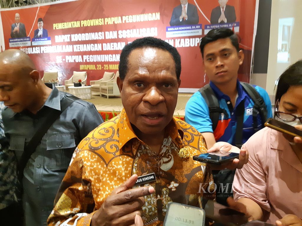 Penjabat Gubernur Papua Pegunungan Nikolaus Kondomo