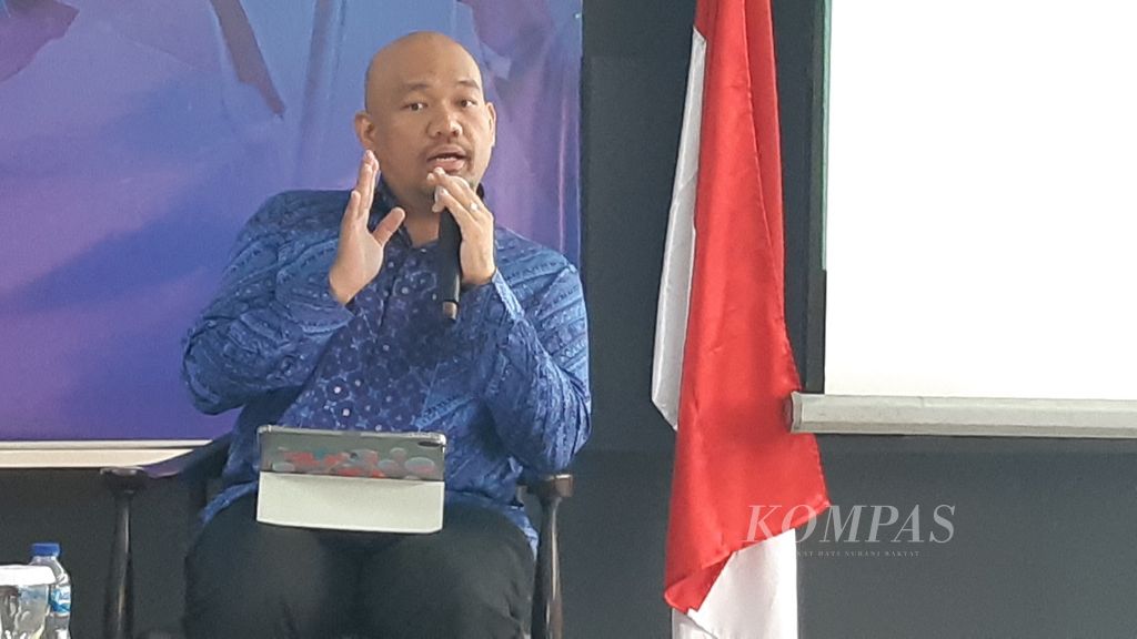 Dosen Hubungan Internasional Universitas Islam Internasional Indonesia, Faisal Karim, dalam diskusi "Meninjau Tonggak Capaian Keketuaan Indonesia di ASEAN" pada Rabu (6/12/2023) di Jakarta.