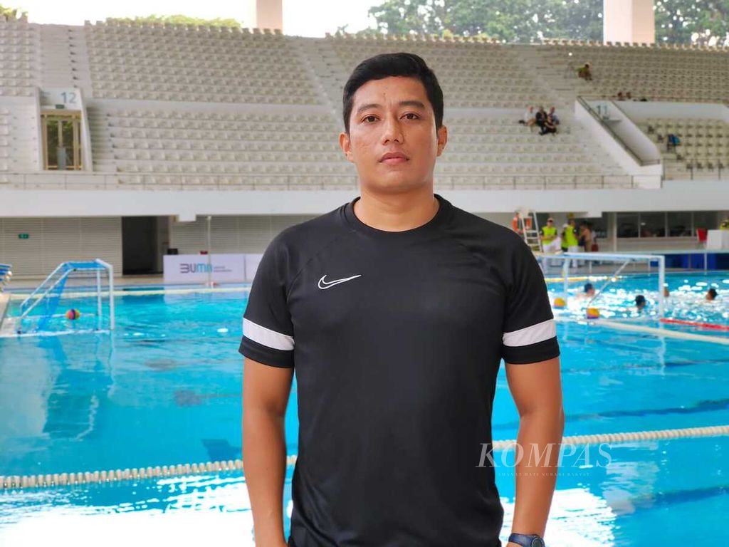 Asisten pelatih polo air Daerah Istimewa Yogyakarta Guntur Anugerah Samudera.