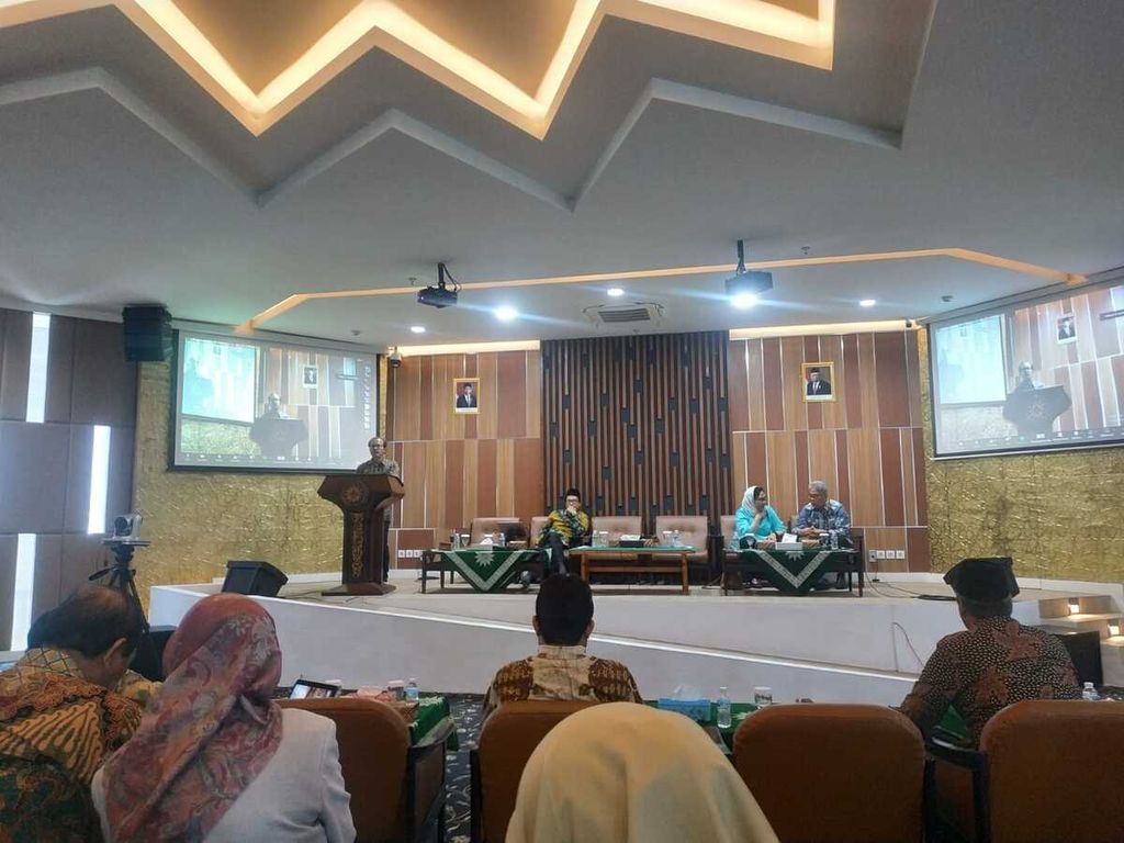 Suasana diskusi kelompok terarah dengan tema Bagaimana Peran Pendidikan Berbasis Masyarakat dalam Rancangan RPJPN Indonesia Emas 2045?, Rabu (21/6/2023) di Jakarta.