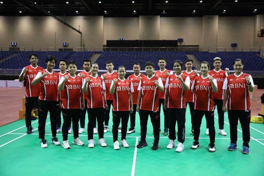 Tim Indonesia yang akan tampil dalam Kejuaraan Asia Bulu Tangkis Beregu Campuran di Dubai, Uni Emirat Arab, 14-19 Februari. Pada hari pembuka, mereka akan tampil melawan Lebanon dan Suriah.