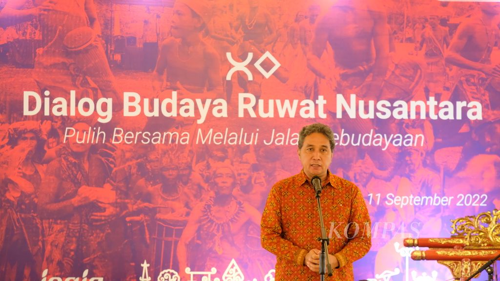 Direktur Jenderal Kebudayaan Kementerian Pendidikan, Kebudayaan, Riset, dan Teknologi Hilmar Farid di Yogyakarta, Minggu (11/9/2022).