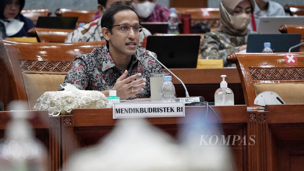 The Working Meeting of Commission X of the House of Representatives with the Minister of Education, Culture, Research, and Technology, Nadiem Makarim, took place in the meeting room of Commission X of the House of Representatives in Jakarta on Tuesday (24/1/2023).