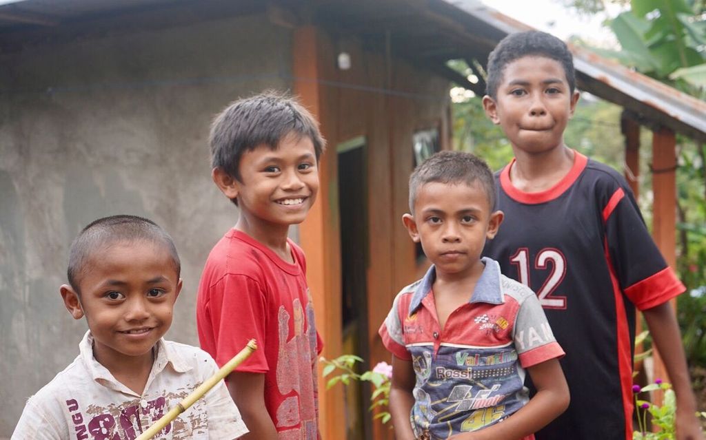 Potret anak di Soe, Kabupaten Timor Tengah Selatan, Nusa Tenggara Timur, pada Selasa (22/3/2022). Sebanyak 48 dari 100 anak balita di sana mengalami <i>stunting </i>atau tengkes.