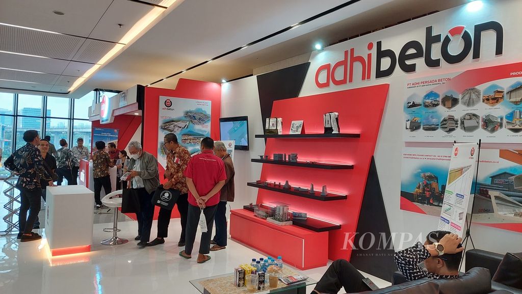 Kegiatan ADHI Expo 2023 dalam rangkaian perayaan hari ulang tahun ke-63 PT Adhi Karya (Persero) Tbk atau ADHI di Jakarta, Rabu (1/3/2023).