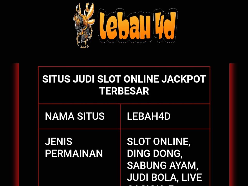 Situs diduga judi <i>online </i>Lebah4d tampak menawarkan berbagai jenis permainan, Selasa (9/8/2022). Kepolisian Daerah Sumatera Utara menggerebek operator judi <i>online</i> itu di Kompleks Cemara Asri, Kabupaten Deli Serdang, Sumatera Utara.