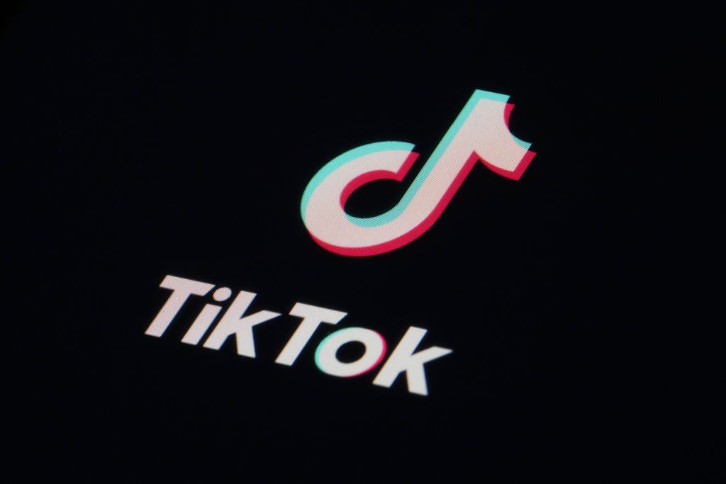 Ikon TikTok seperti terlihat pada 28 Februari 2023. 