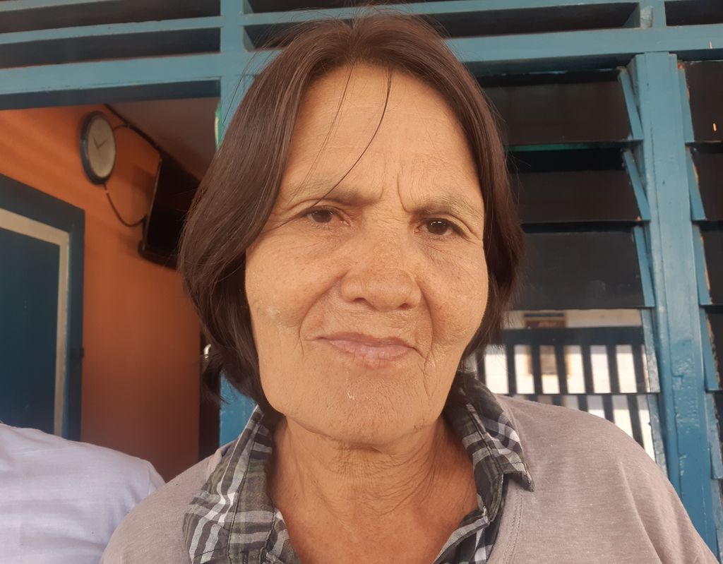 Maya Belder (65), warga Desa Kottalama, Pulau Kisar, Kabupaten Maluku Barat, Daya, Maluku, saat ditemui pada Jumat (21/4/2023). Maya merupakan warga berdarah Belanda. 