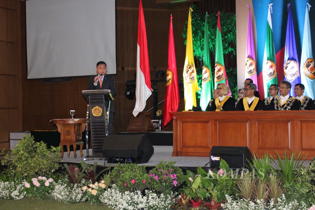 Orasi ilmiah energi berkeadilan Menteri ESDM Ignasius Jonan di Unpad Bandung 