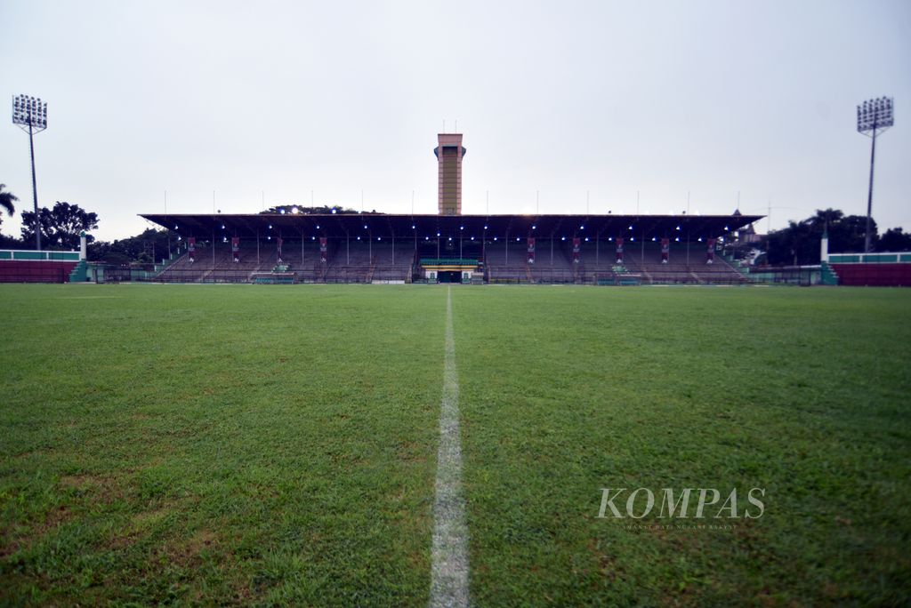 Suasana Stadion Teladan, Kecamatan Medan Kota, Kota Medan, Sumatera Utara, Rabu (19/7/2023). 