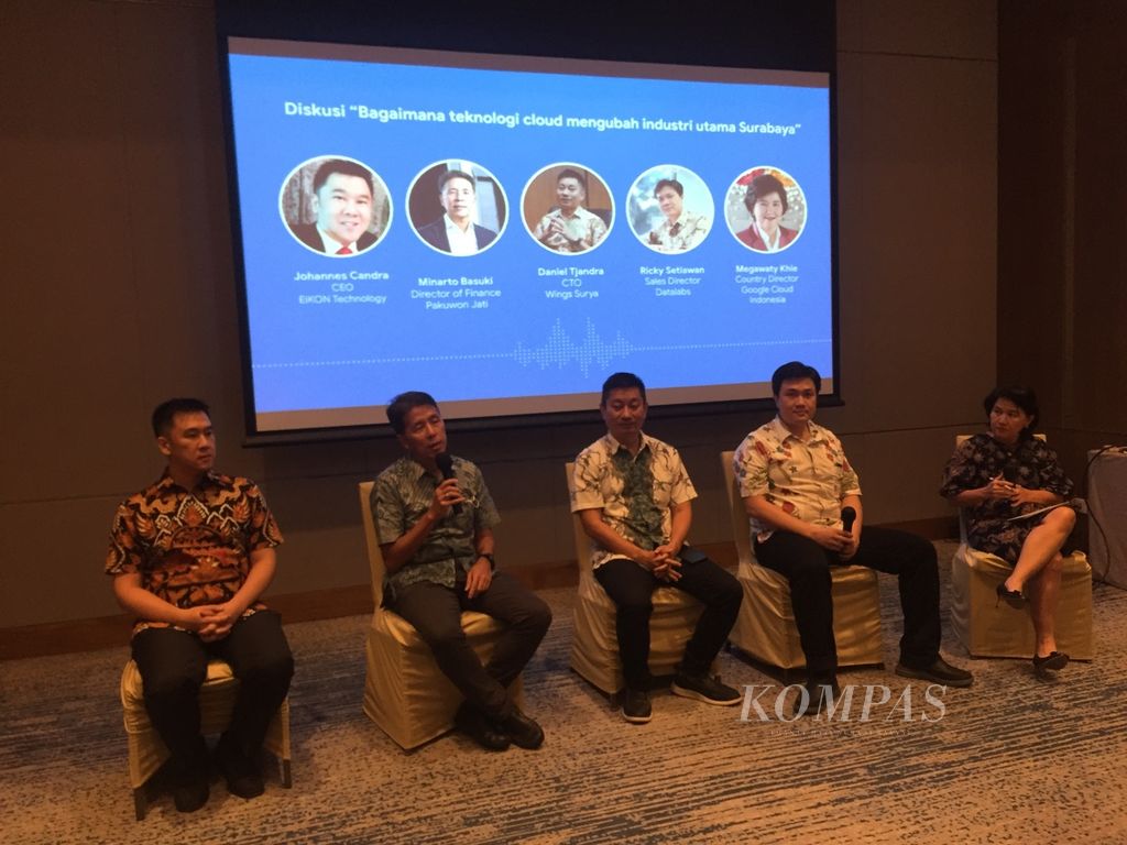 Diskusi transformasi digital oleh Google Cloud dengan perusahaan terkemuka di Surabaya, Jawa Timur, untuk perkembangan bisnis, Rabu (15/6/2022).