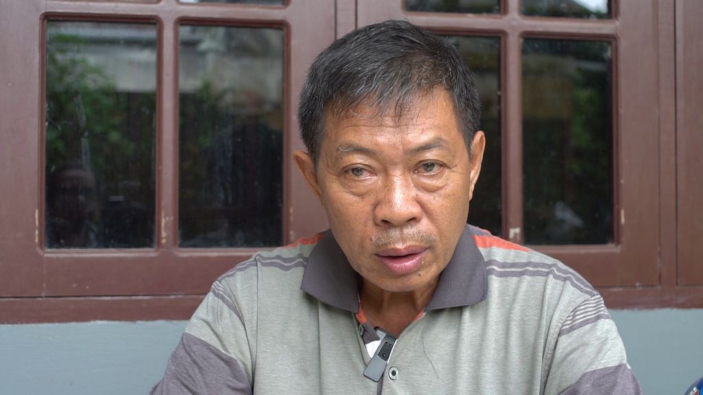 Anton (62), warga RT 026 Kelurahan Karang Anyar, Kecamatan Tarakan Barat, Kota Tarakan, Kalimantan Utara, saat diwawancara pada Kamis (29/9/2022).