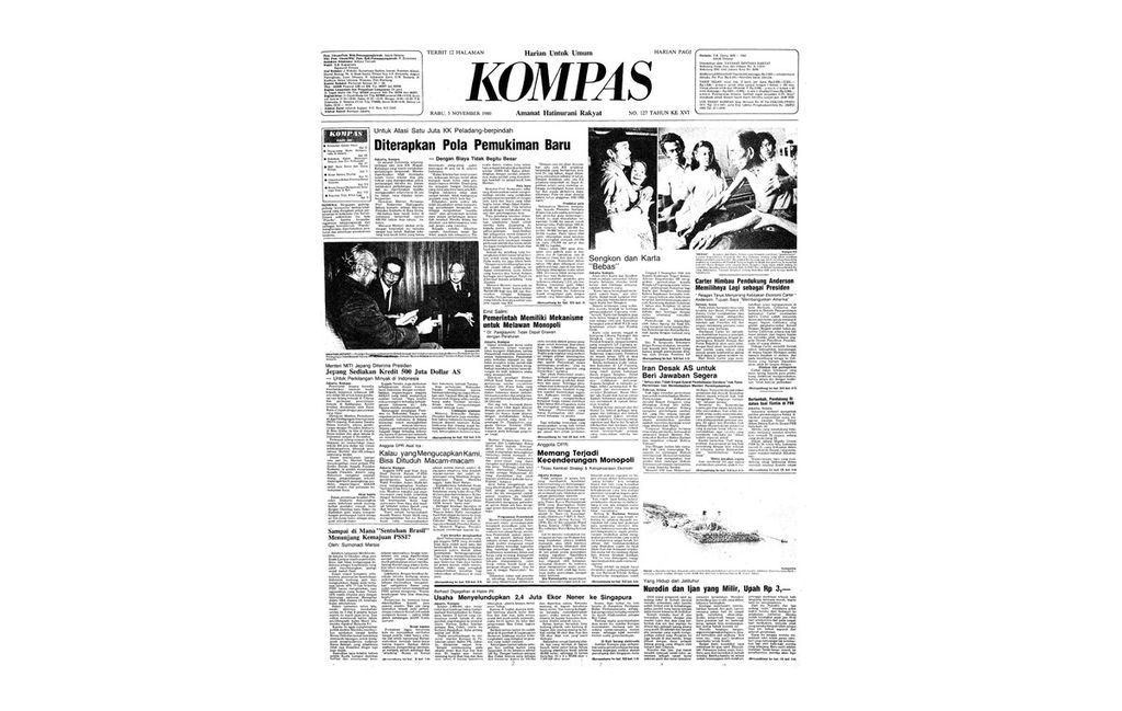 Berita bebasnya Sengkon dan Karta dengan judul "Sengkon dan Karta Bebas" yang terbit di Harian Kompas, edisi Rabu, 5 November 1980.