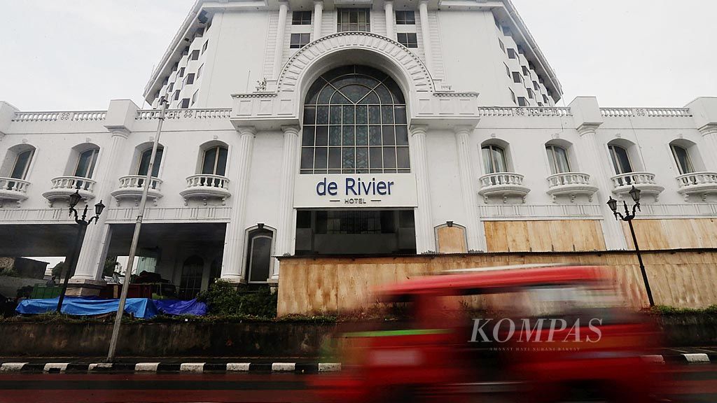 Hotel de Rivier di kawasan Kota Tua, Jakarta, Sabtu (3/2).