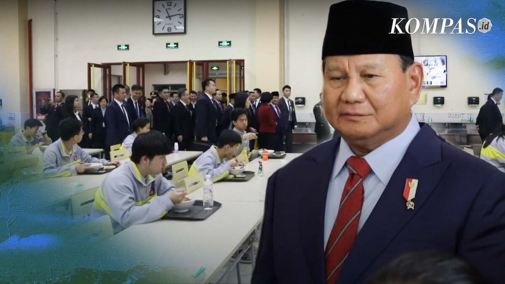 Saat lawatannya ke China, Menteri Pertahanan Prabowo Subianto, Selasa (2/4/2024) menyempatkan berkunjung ke Beijing No.2 Middle School untuk meninjau pelaksanaan program makan siang untuk siswa.