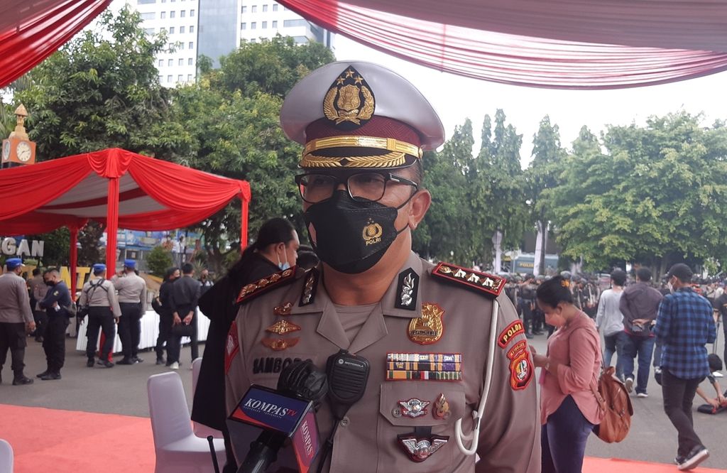 Direktur Lalu Lintas Polda Metro Jaya Komisaris Besar Sambodo Purnomo.