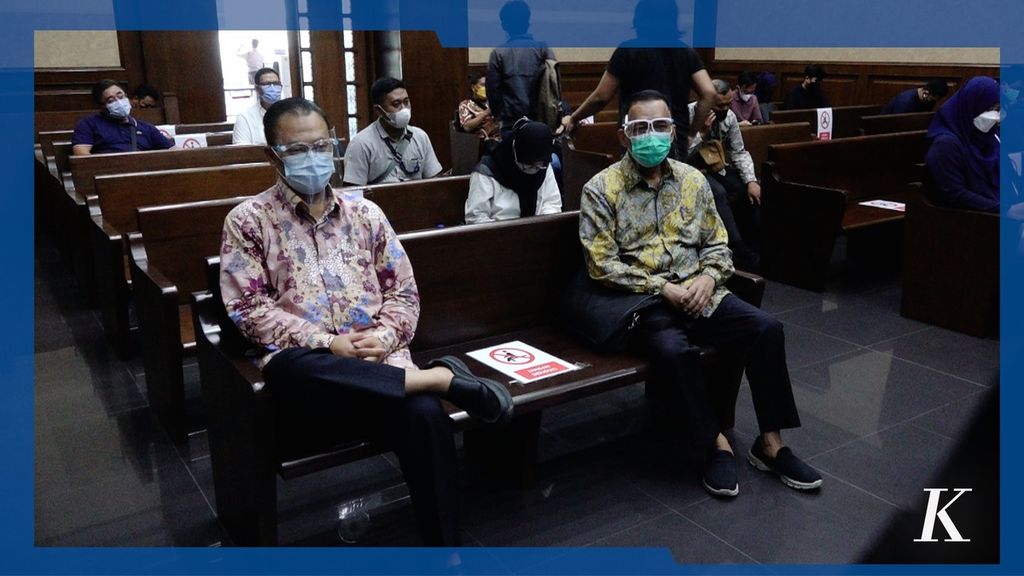Majelis Hakim Pengadilan Tindak Pidana Korupsi Jakarta menjatuhkan vonis 9 tahun penjara dan denda Rp 500 juta subsider 6 bulan kurungan kepada bekas Direktur Pemeriksaan Ditjen Pajak Angin Prayitno Aji dalam sidang yang digelar di Pengadilan Tindak Pidana Korupsi Jakarta, Jumat (4/2/2022).