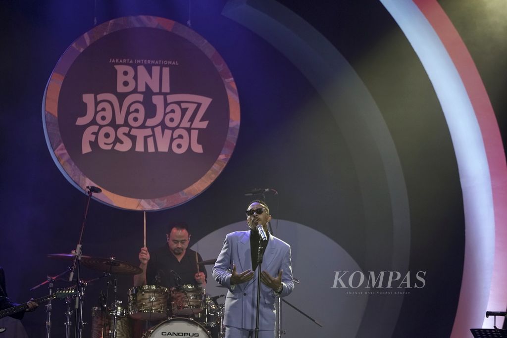 October London's performance at the Jakarta International BNI Java Jazz Festival at JIEXpo, Kemayoran, Jakarta, Saturday (25/5/2024). 