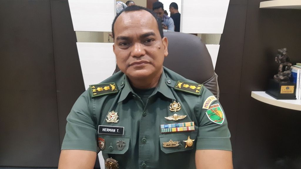 Kepala Penerangan Kodam XVII/Cenderawasih Letnan Kolonel Kav Herman Taryaman di Jayapura, Papua, Rabu (8/6/2022).