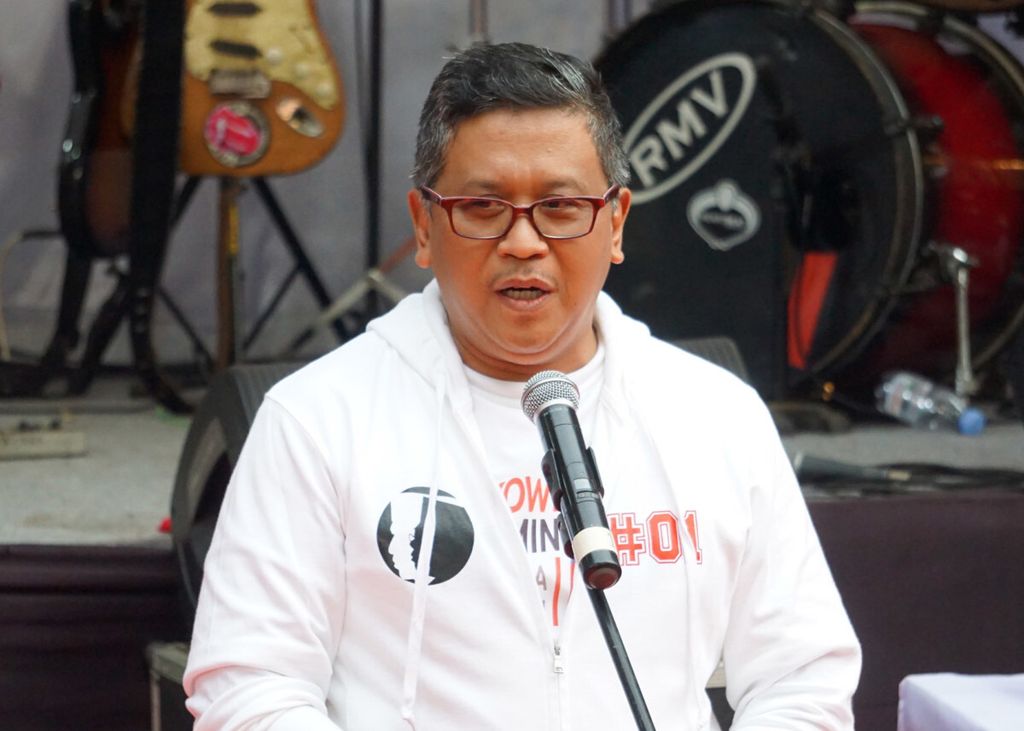 Indonesian Democratic Party of Struggle (PDI-P) secretary Hasto Kristiyanto.