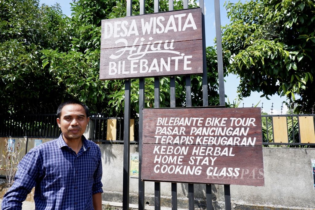 Direktur Desa Wisata Hijau Bilebante Pahrul Azim di Lombok Tengah, NTB, Senin (7/6/2021).