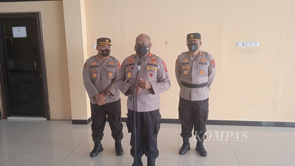 Kepala Kepolisian Daerah Papua Inspektur Jenderal Mathius Fakhiri di Jayapura, Jumat (28/1/2022).
