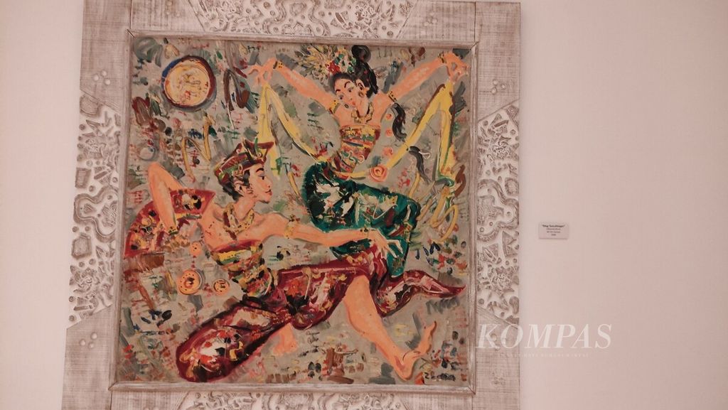Karya maestro Nyoman Gunarsa dipamerkan di Griya Santrian Art Gallery, Sanur, Kota Denpasar, Bali, mulai Jumat (24/2/2023). 