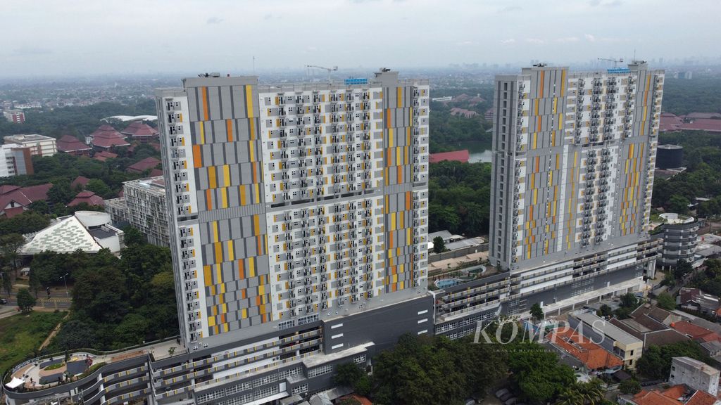 Apartemen Samesta Mahata Margonda, di Depok Jawa Barat, Kamis (13/4/2023).