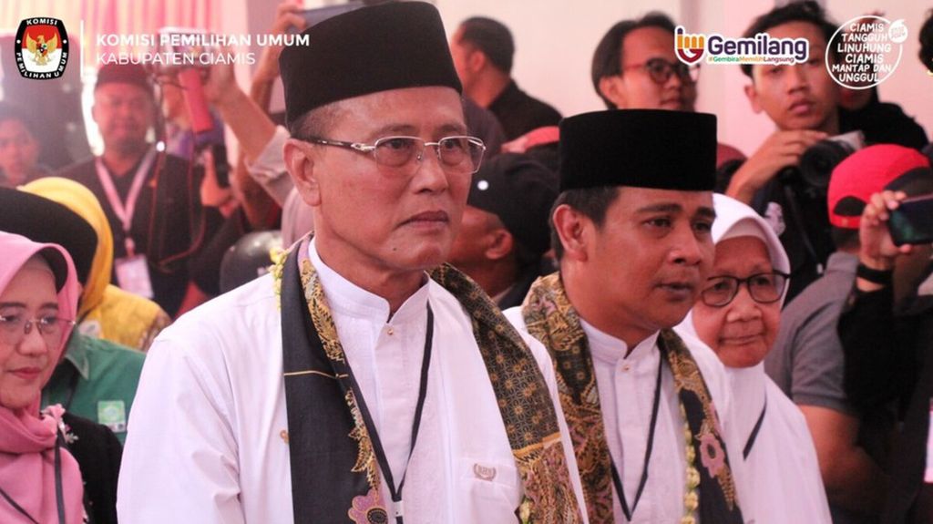 Pasangan petahana dalam Pilkada Kabupaten Ciamis tahun 2024, yakni calon bupati Herdiat Sunarya dan wakil bupati Yana D Putra. Kemungkinan Herdiat-Yana menjadi calon tunggal dalam pemilihan bupati dan wakil bupati Ciamis periode 2024-2029.