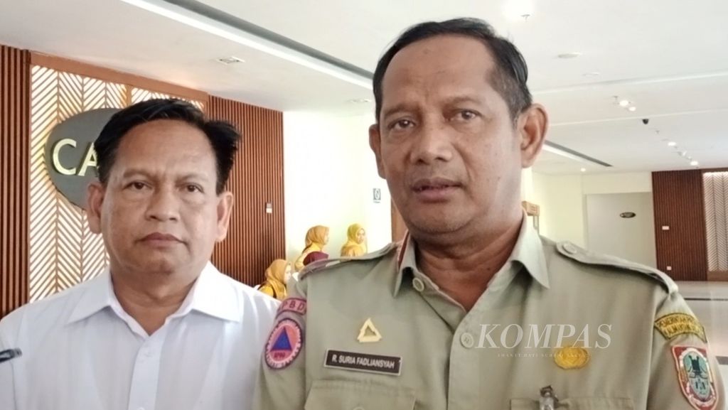 Kepala BPBD Kalimantan Selatan Raden Suria Fadliansyah
