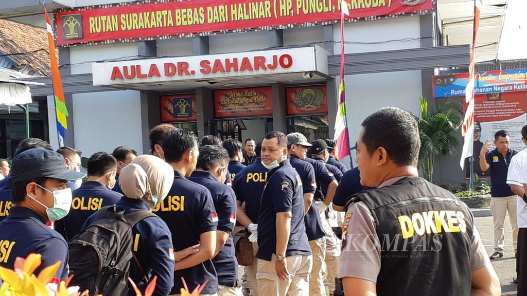 Penggeledahan di Rutan Solo, Jawa Tengah, Rabu (8/8/2018)