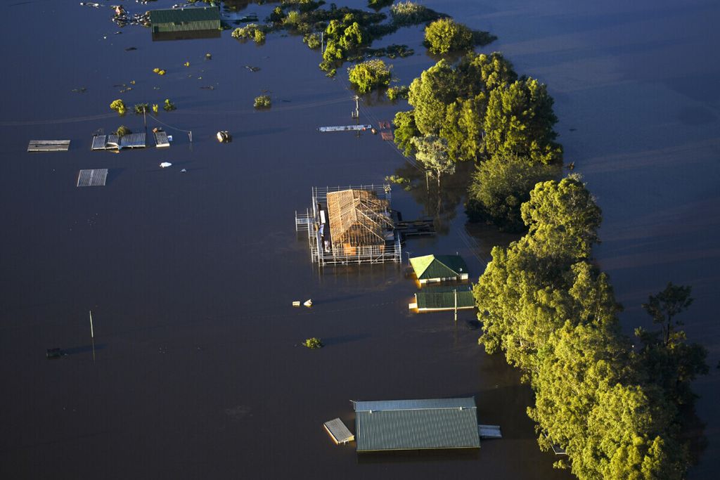 Banjir di Sydney pada tanggal 24 Maret 2021.   