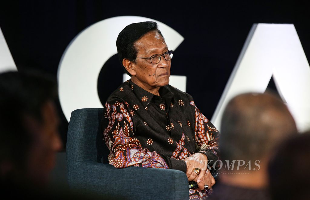 Gubernur Daerah Istimewa Yogyakarta sekaligus Raja Keraton Yogyakarta Sultan Hamengku Buwono X.