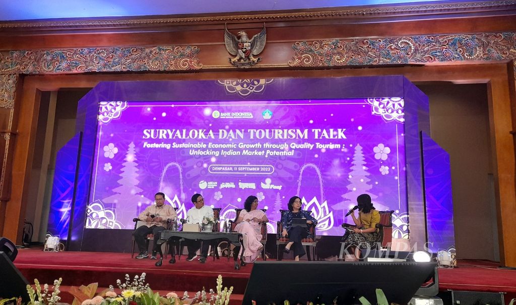 Dalam sesi bincang dihadirkan sejumlah pembicara dari pihak Bank Indonesia, Konjen India di Bali, forum komunikasi desa wisata Bali, dan PT Angkasa Pura I Bandara Internasional I Gusti Ngurah Rai, Bali. 
