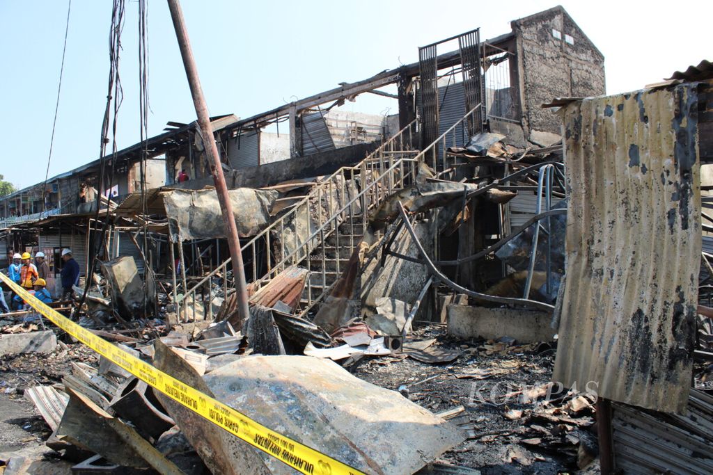 Kebakaran Pasar Ujungberung di bandung jawa barat 