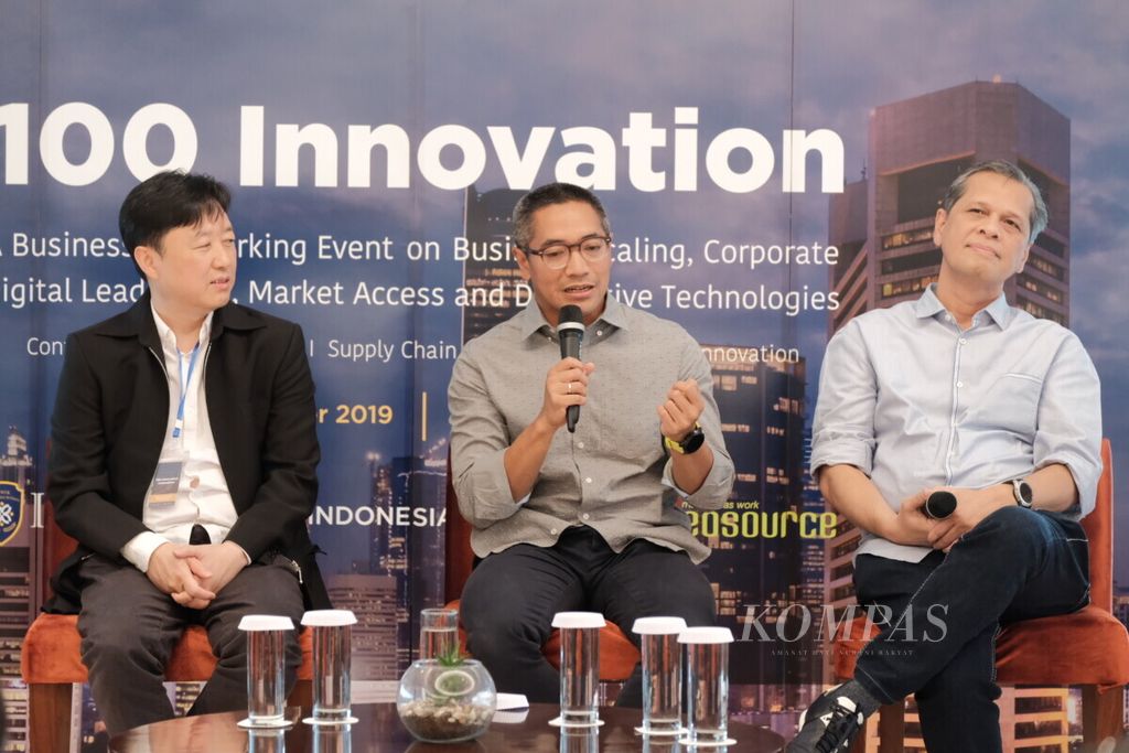 Kadin Indonesia mendorong kolaborasi korporasi dan usaha rintisan lewat gelaran 100 Innovations Networking Event pada Rabu, di Menara Kadin, Jakarta. Acara itu mempertemukan lebih dari 120 pelaku korporasi dan usaha rintisan.