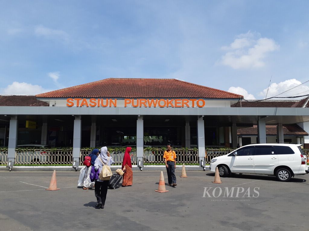 Stasiun Purwokerto, Selasa (16/4/2019).