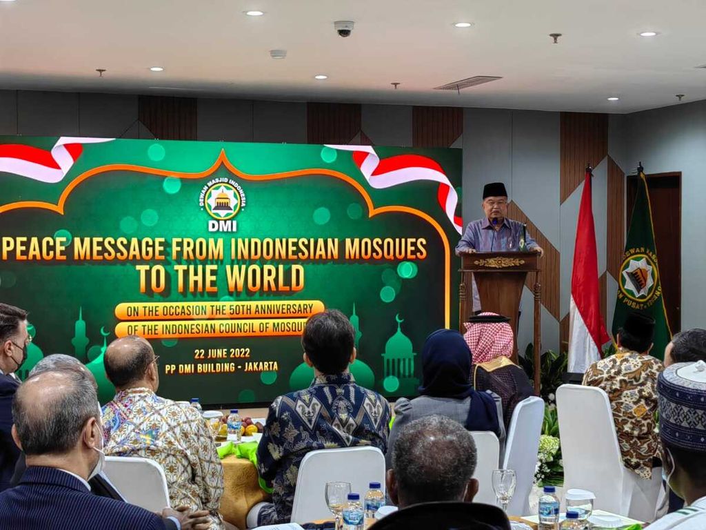 Pengurus Pusat Dewan Masjid Indonesia (PP DMI) menggelar pertemuan dengan kepala perwakilan duta besar negara-negara Muslim di Gedung DMI, Jalan Matraman, Jakarta Timur, Rabu (22/6/2022).