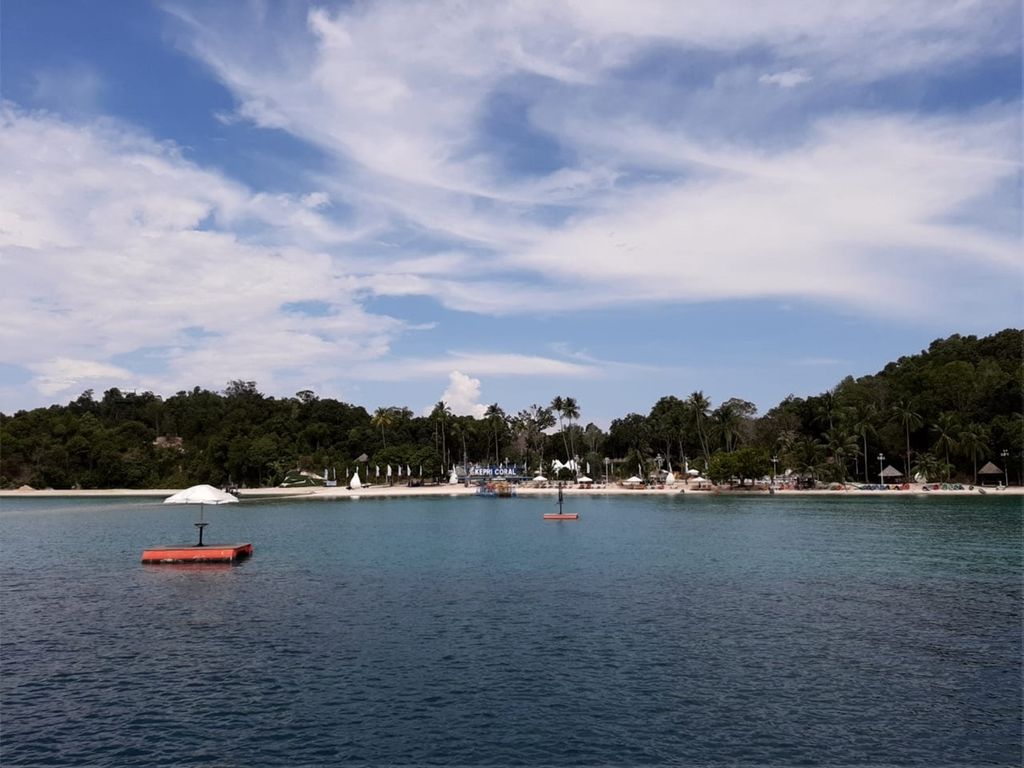 Suasana Kepri Coral di Pulau Pengalap, Batam, Kepulauan Riau, Oktober  2019.