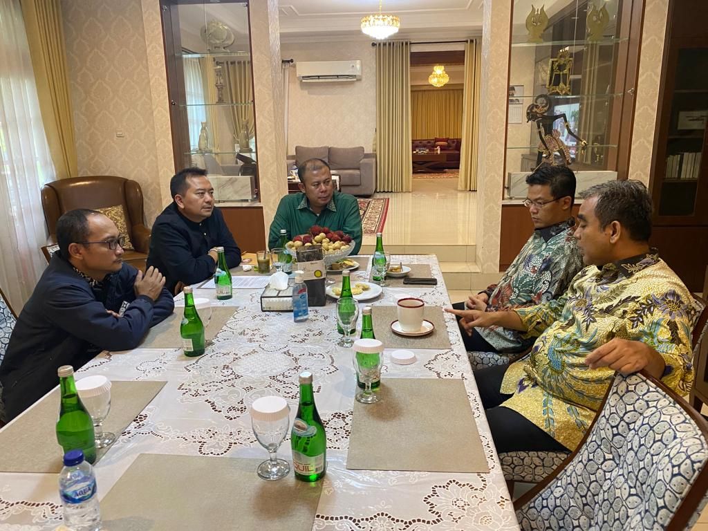 Pertemuan sejumlah elite Gerindra dan PKB di kediaman Sekjen Gerindra Ahmad Muzani, di Jakarta, Rabu (10/8/2022) sore. 
