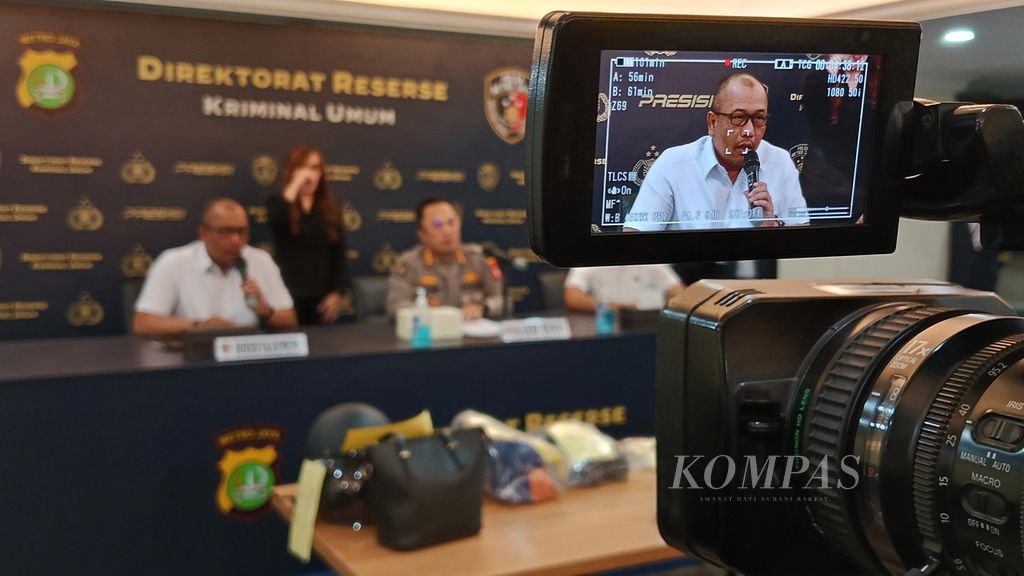 Direktur Reserse Kriminal Umum Polda Metro Jaya Komisaris Besar Wira Satya Triputra.